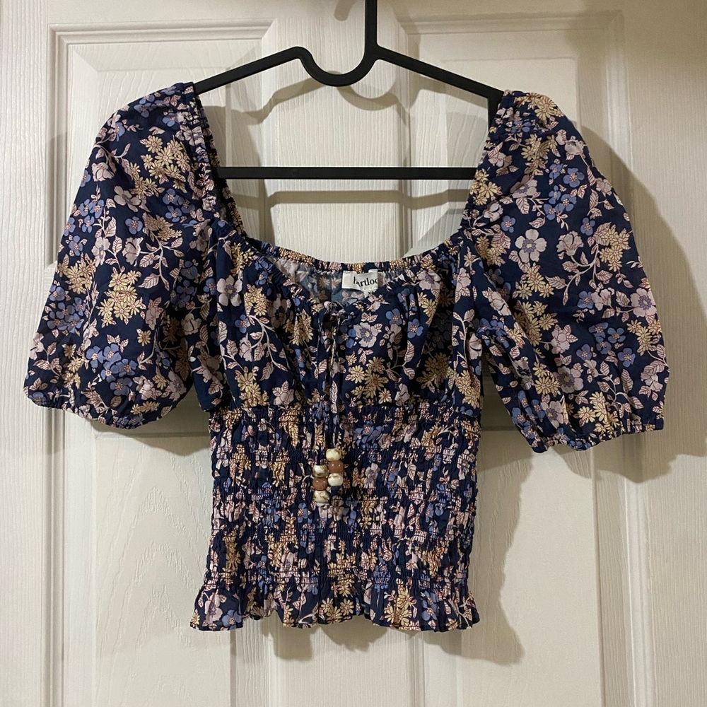 Floral Puff Sleeve Top